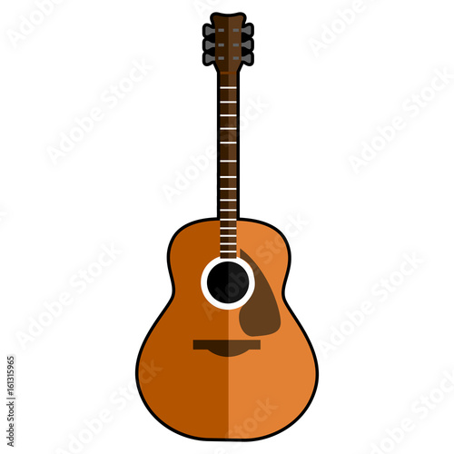 Isolated guitar icon