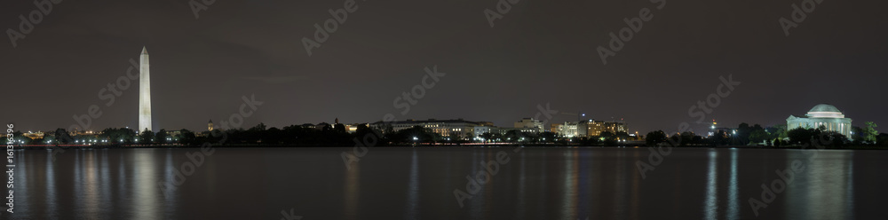 Obraz premium Washinton DC panoramic at night