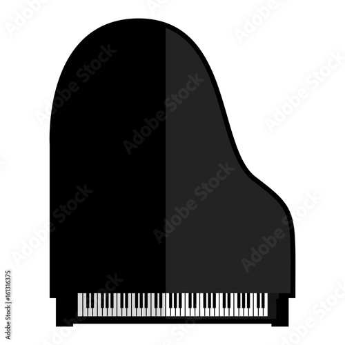 Isolated piano icon