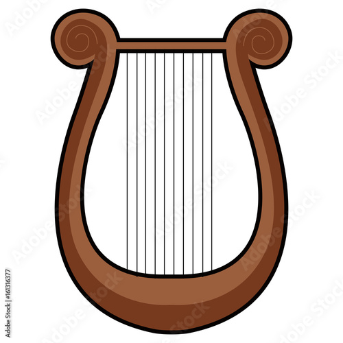 Isolated lyre icon