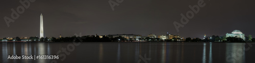 Washinton DC panoramic at night photo