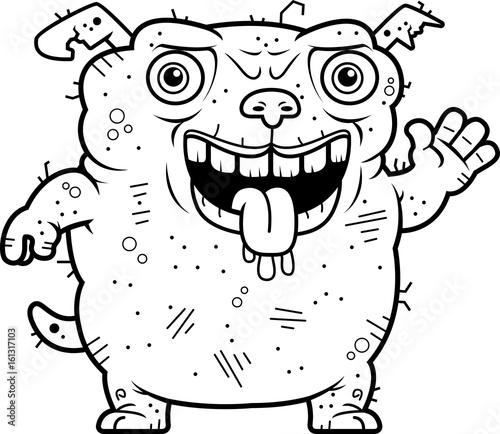 Ugly Dog Waving