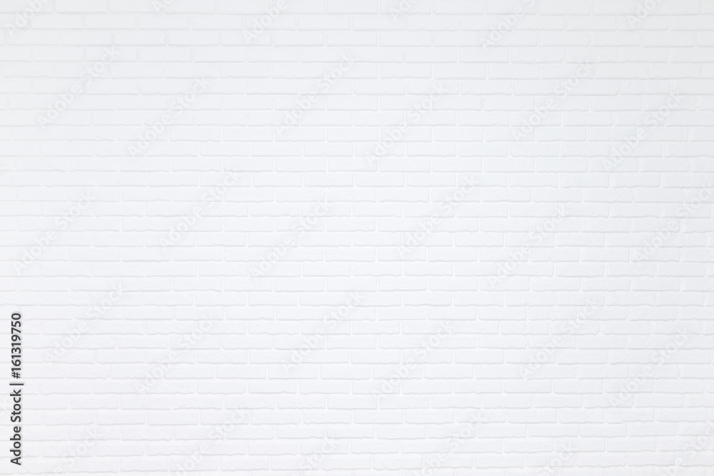 White brick wall for background or texture White brick wall for background or texture