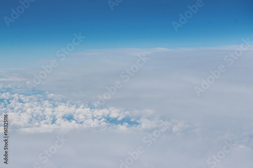 Beautiful clouds in the sky. View from plane © NK Project