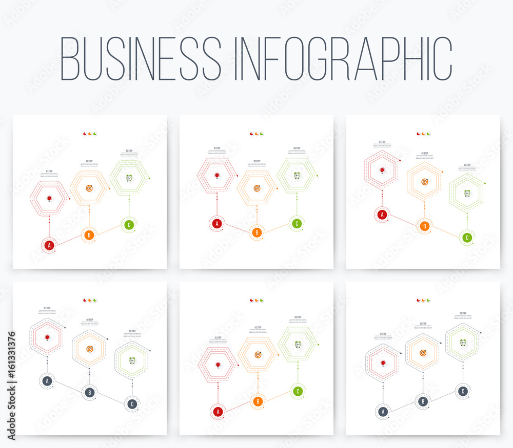 Set with infographics Set with infographics