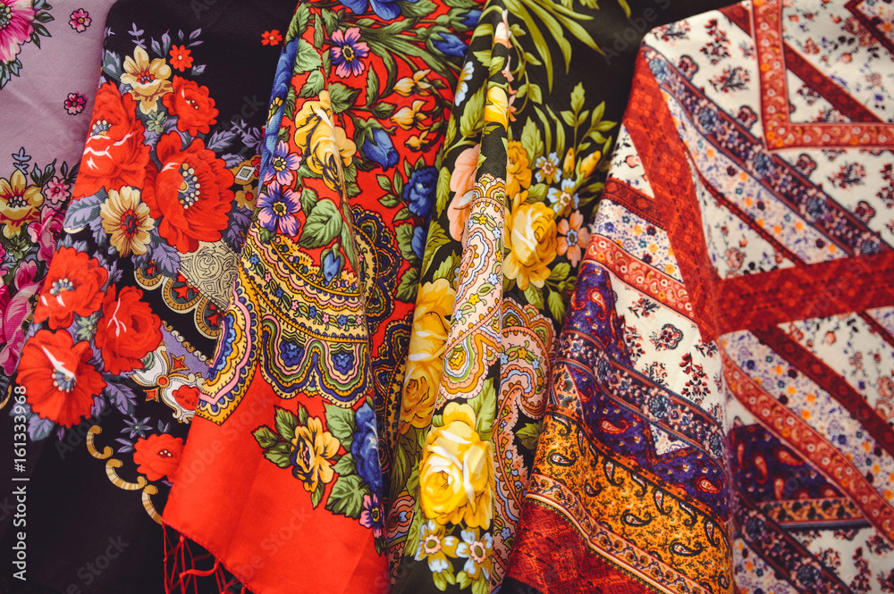 Fabric with patterns, ethnic textile factory