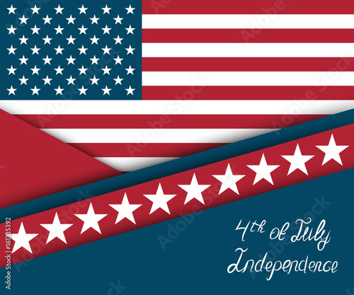 Fourth of July. Independence day greeting card