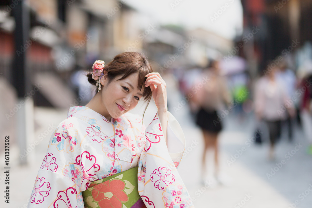 着物の女性・京都 着物の女性・京都