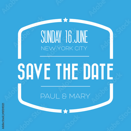 Save the date lettering