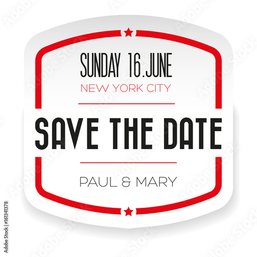 Save the date lettering