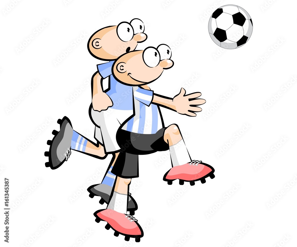 Uruguay vs Argentina Cartoons Soccer players isolated over white Uruguay vs Argentina Cartoons Soccer players isolated over white