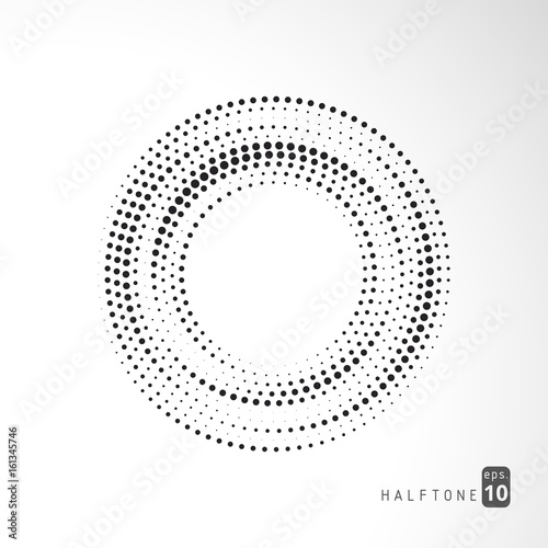 Abstract halftone geometric trendy modern background vector illustration