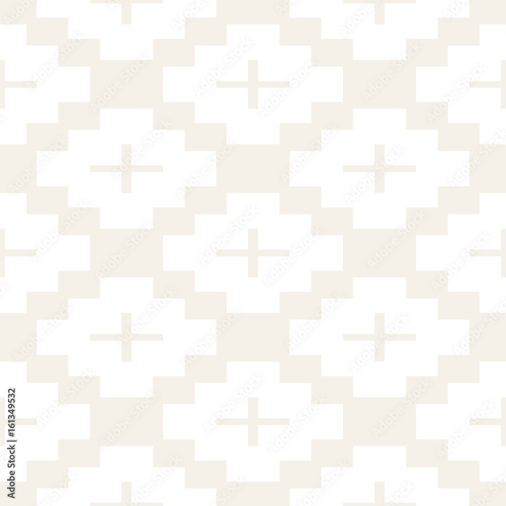 Seamless tracery pattern. Repeated stylized lattice. Symmetric geometric wallpaper. Trellis ethnic motif. Vector illustration