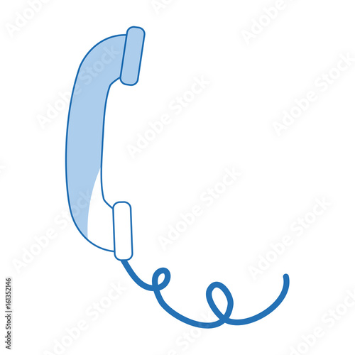 call handset phone communication service vector illustration