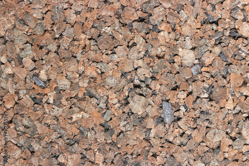 Texture of corks with brown and gray tones