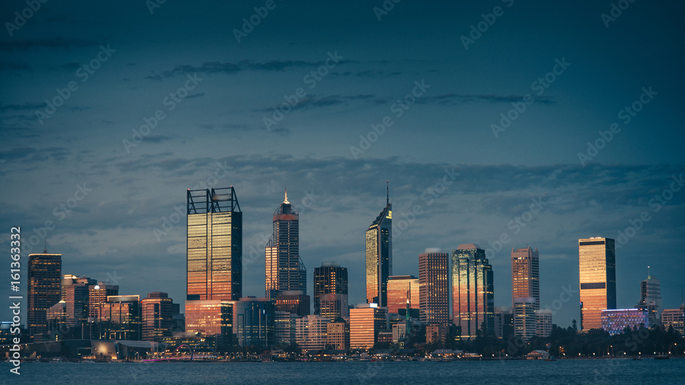 Naklejka premium Perth City