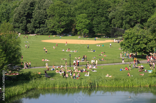 Relaxing at Central Park