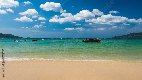 Fototapeta Naklejka Na Ścianę i Meble -  Beautiful tropical beach, Located Phatong beach, Puket province, Thailand