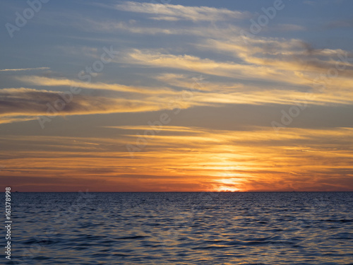 Sunset over gulf
