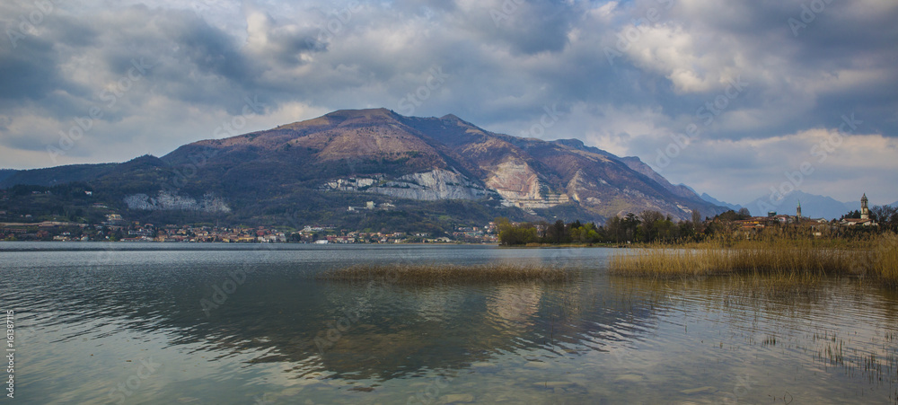 view of Lake Pusiano (Italy)