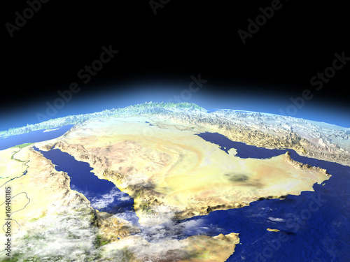 Arab Peninsula from space