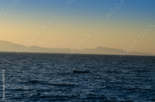 Fim de tarde no mar