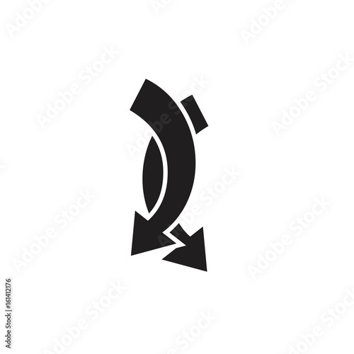 sensitive arrow logo vector