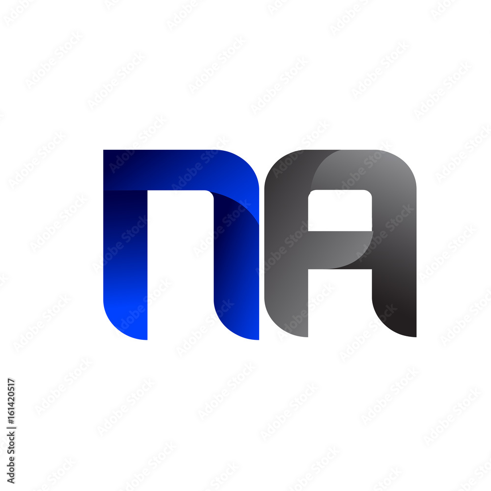 Modern Simple Initial Logo Vector Blue Grey n Modern Simple Initial Logo Vector Blue Grey n
