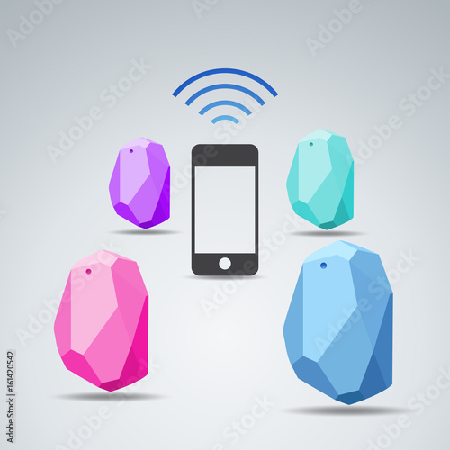 Vector Design beacon device home and office radar. Use for all situations