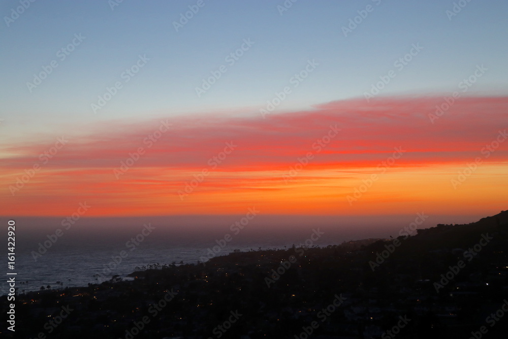 Pacific California sunset