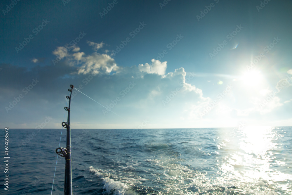Obraz premium big game fishing reels and rods