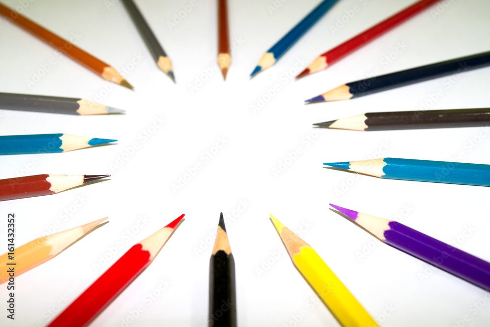 The image is made of crayons. The image is made of crayons.