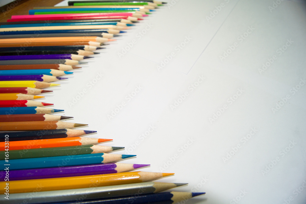 Obraz premium The image is made of crayons.