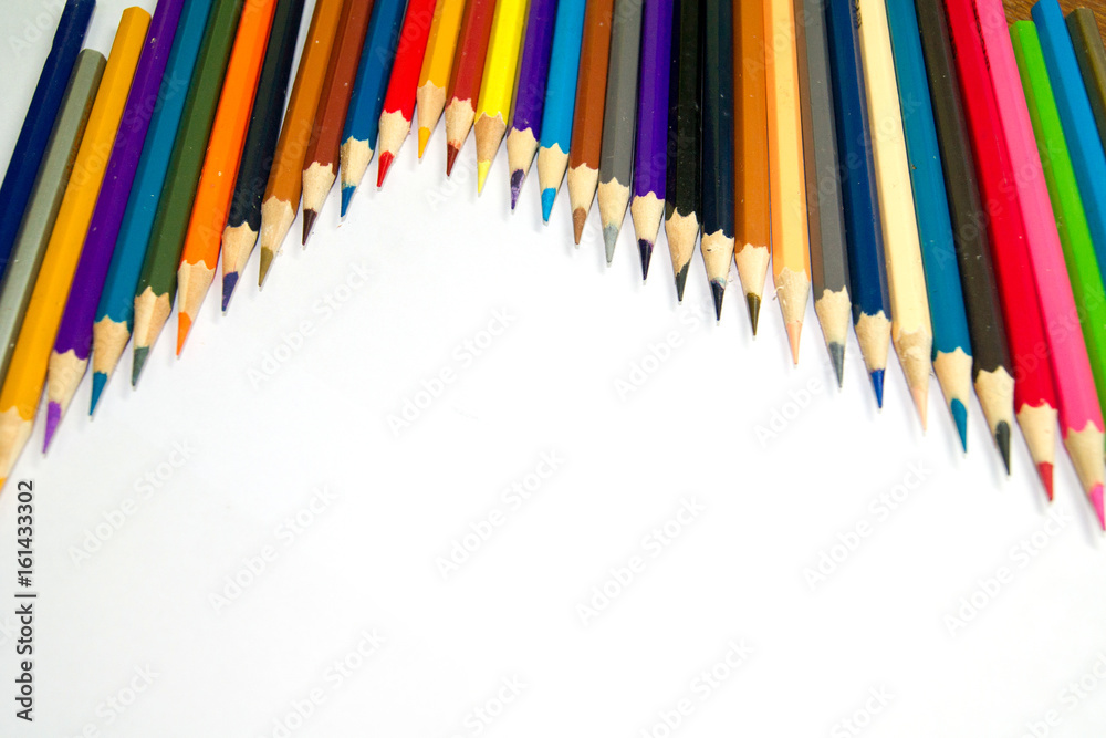 The image is made of crayons. The image is made of crayons.