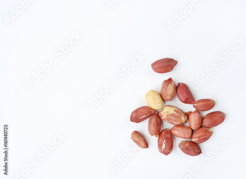 peanut isolated on white background.