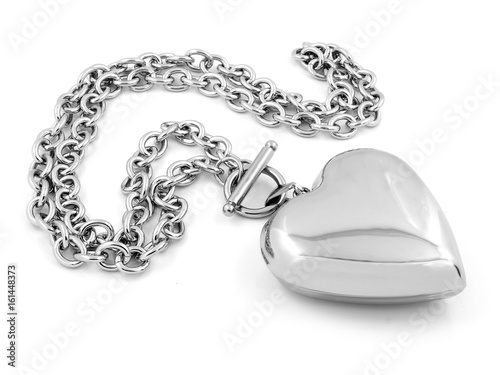 Wallpaper Mural Necklace Heart - Stainless Steel Torontodigital.ca