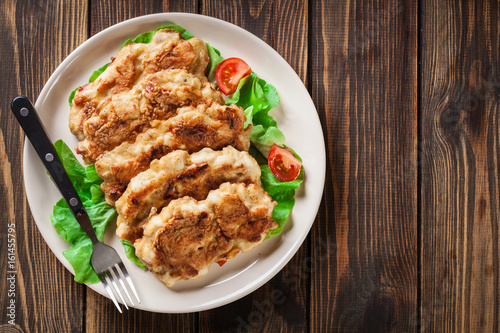 Chicken Medallion with red pepper portions