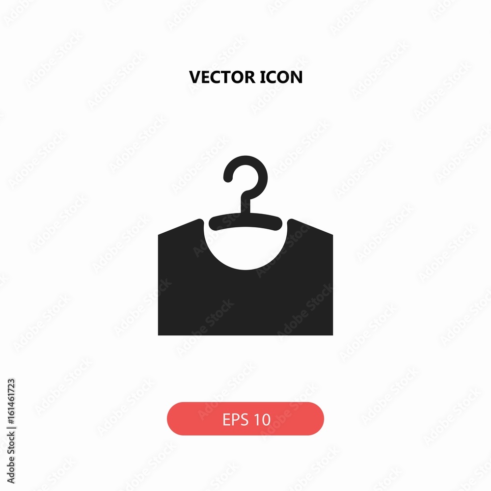 clothes hanger vector icon clothes hanger vector icon