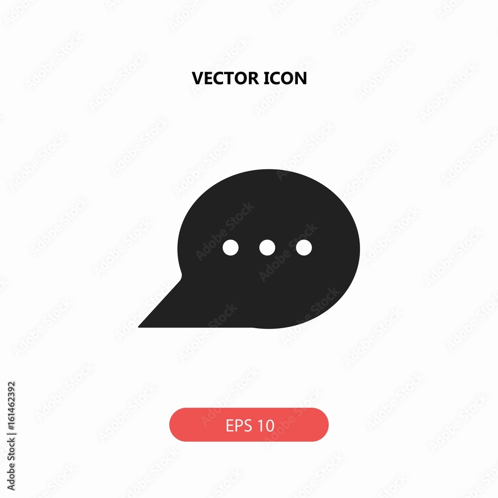 chat bubble vector icon chat bubble vector icon
