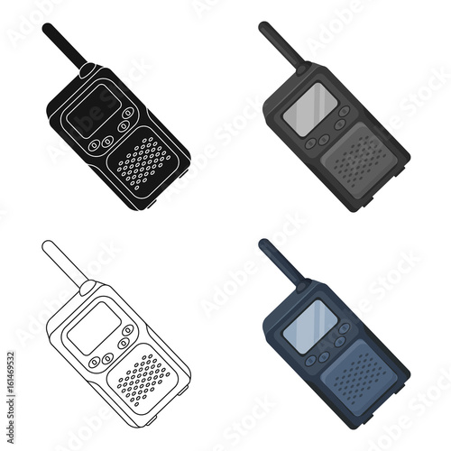 Walkie-talkie.Paintball single icon in cartoon style vector symbol stock illustration web.
