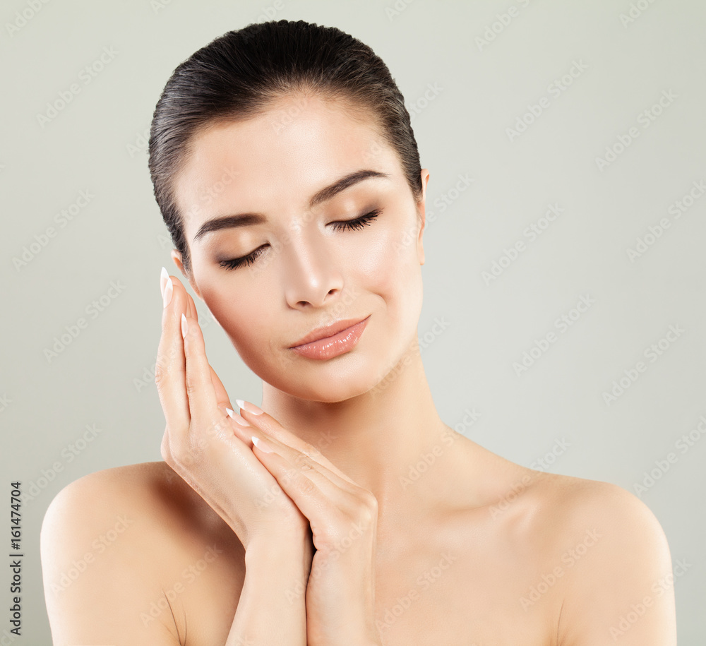 Beautiful Spa Woman Relaxing. Cute Face, Perfect Skin Beautiful Spa Woman Relaxing. Cute Face, Perfect Skin