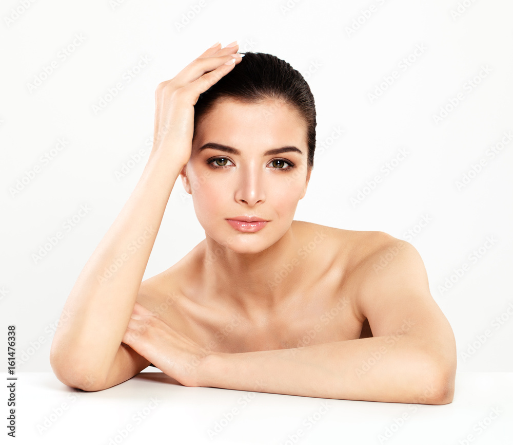 Cute Woman Spa Model. Cosmetology and Treatment Cute Woman Spa Model. Cosmetology and Treatment