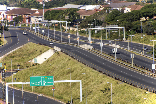 Freeway Passing Through Mhlanga Ridge in Durban South Africa