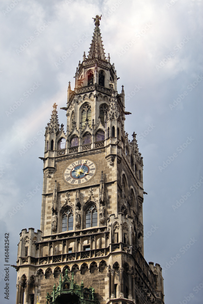 Town Hall  clock tower, Marienplatz, Munich,Germany