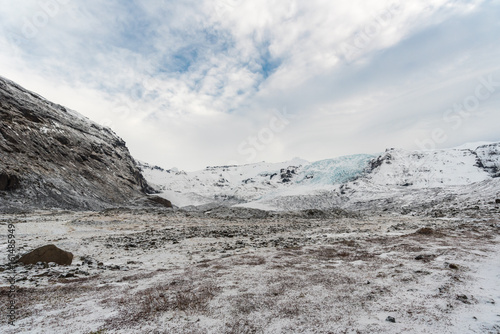 FALLJÖKULL.('Falling Glacier') is an outlet glacier from the Vatnajokull ice cap, Iceland.