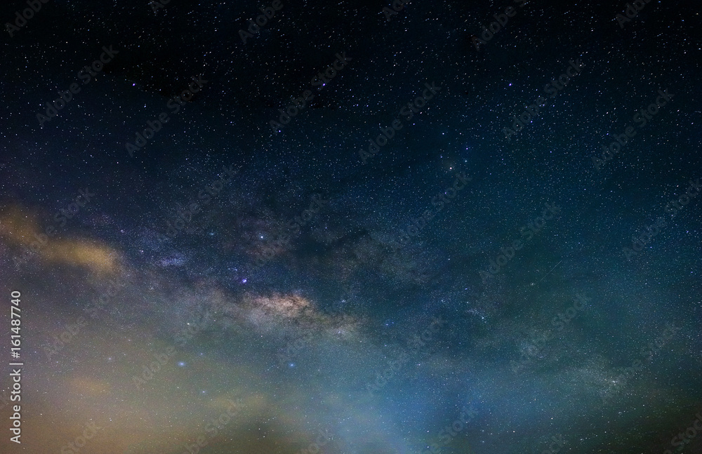 night sky Milky way galaxy with stars and space dust in the universe