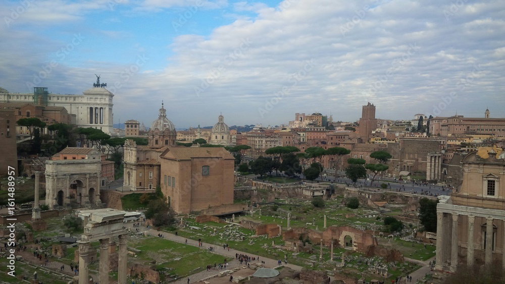 centro di Roma, panoramica sui monumenti