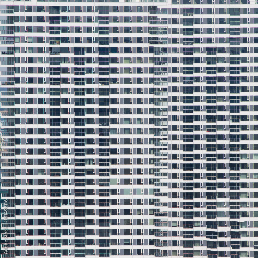 Hochhaus mit hunderten Wohnungen Hochhaus mit hunderten Wohnungen