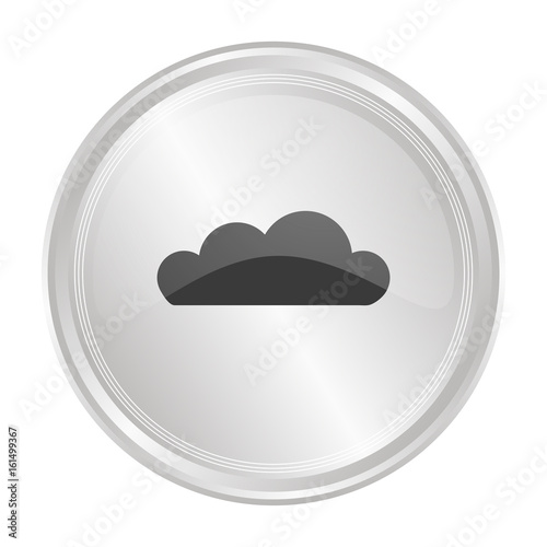 Wolke - Verchromter Button