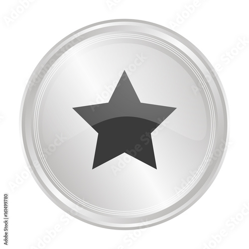 Stern - Verchromter Button